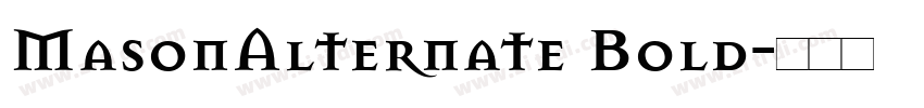 MasonAlternate Bold字体转换